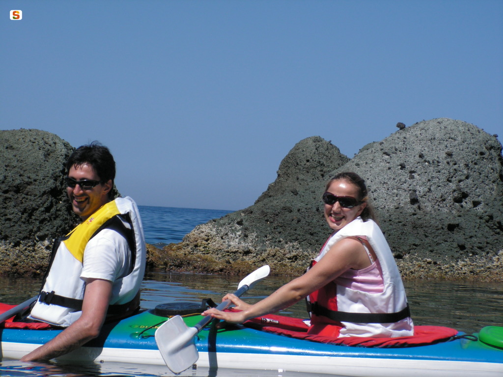 Kayak in mare