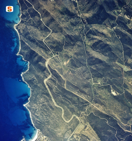 Fascia costiera del Comune di Castiadas, foto aerea