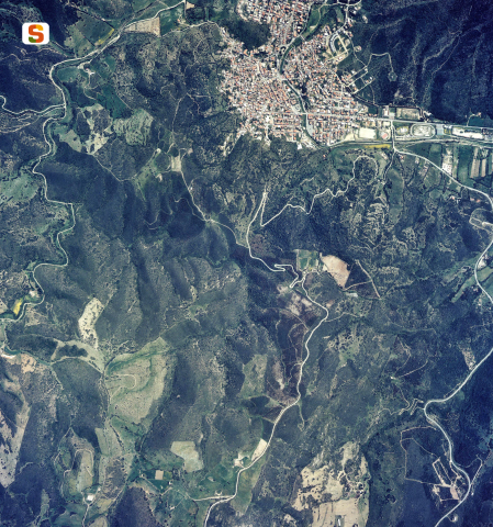 Centro abitato Teulada, foto aerea [449x480]