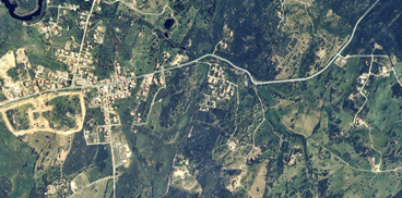 Olbia, foto aerea della frazione di Murta Maria