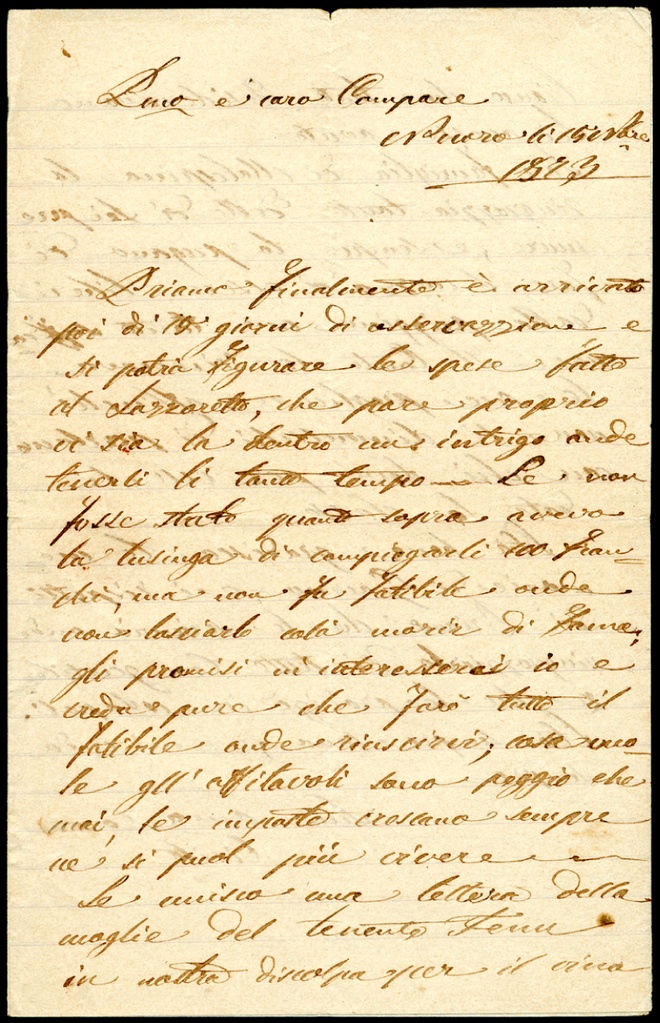 Lettera manoscritta inviata da Francesca Gallisai Pilo a Giorgio Asproni : 13