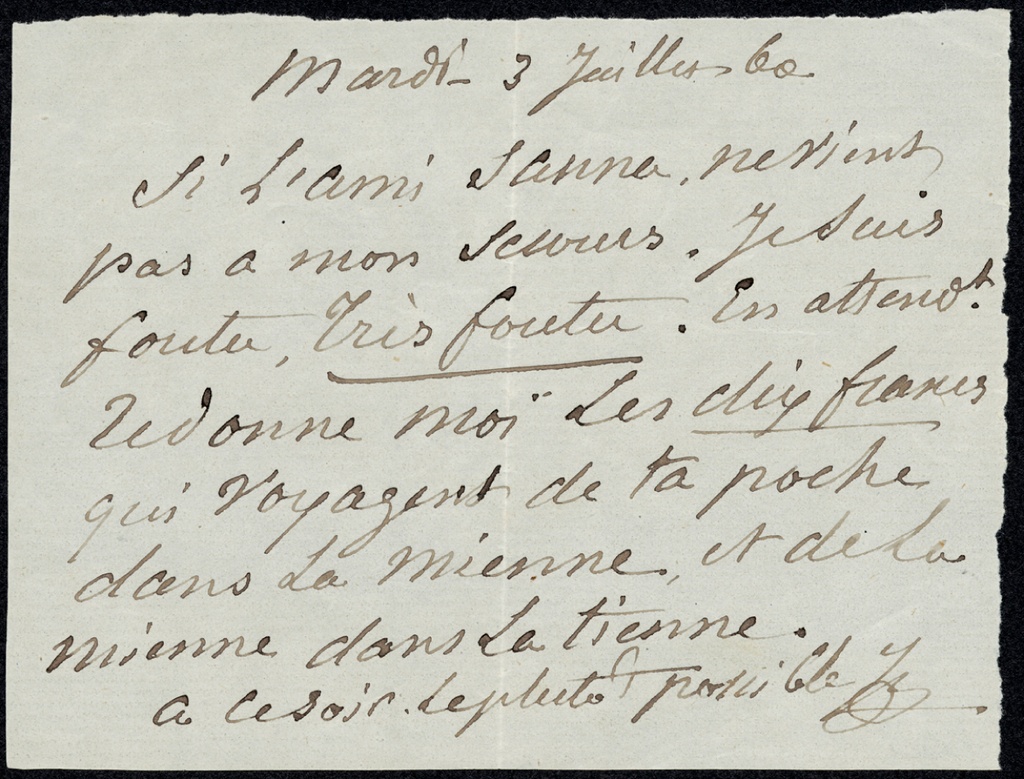 Lettera manoscritta inviata da Guillon di Saint Leger a Giorgio Asproni : 95