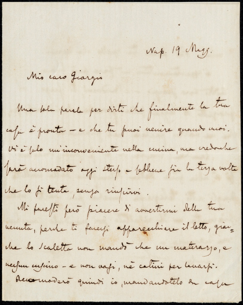 Lettera manoscritta inviata da Iacopo Comin a Giorgio Asproni : 18