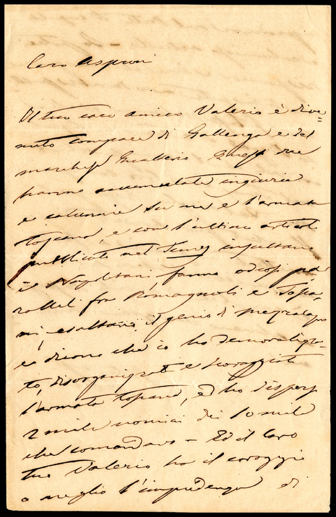 Lettera manoscritta inviata da Girolamo Ulloa a Giorgio Asproni : 27