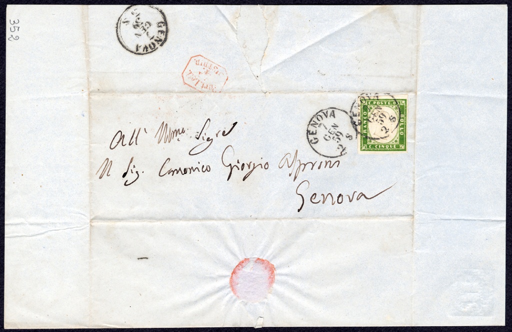 Lettera manoscritta inviata da Angelo Brofferio a Giorgio Asproni : 1