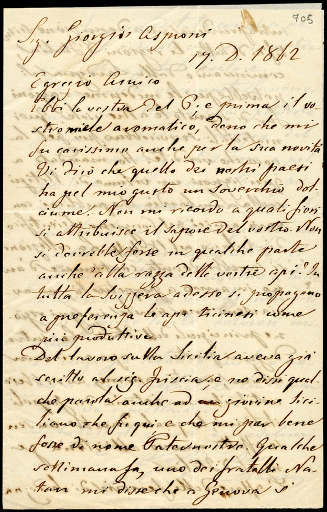Lettera manoscritta inviata da Carlo Cattaneo a Giorgio Asproni : 3