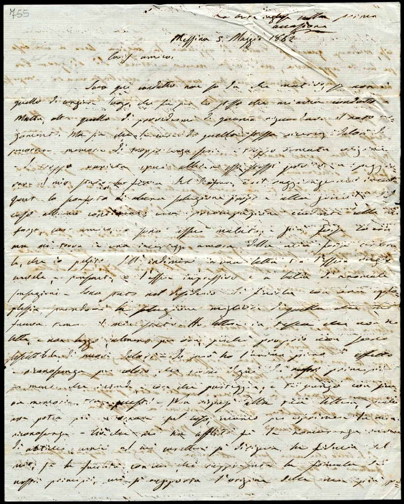 Lettera manoscritta inviata da Nicola Fabrizi a Giorgio Asproni : 6