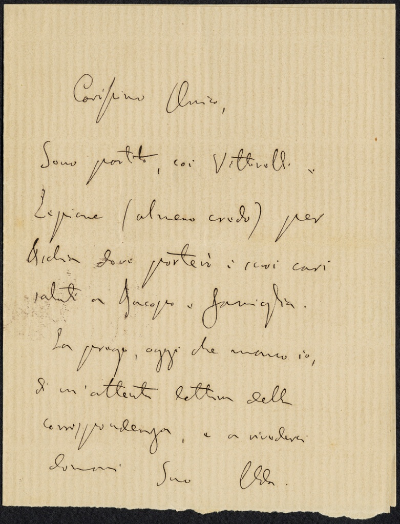 Lettera manoscritta inviata da Michele Uda a Giorgio Asproni : 2