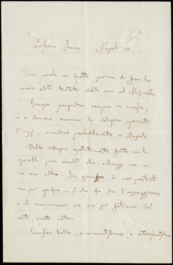 Lettera manoscritta inviata da Michele Uda a Giorgio Asproni : 12