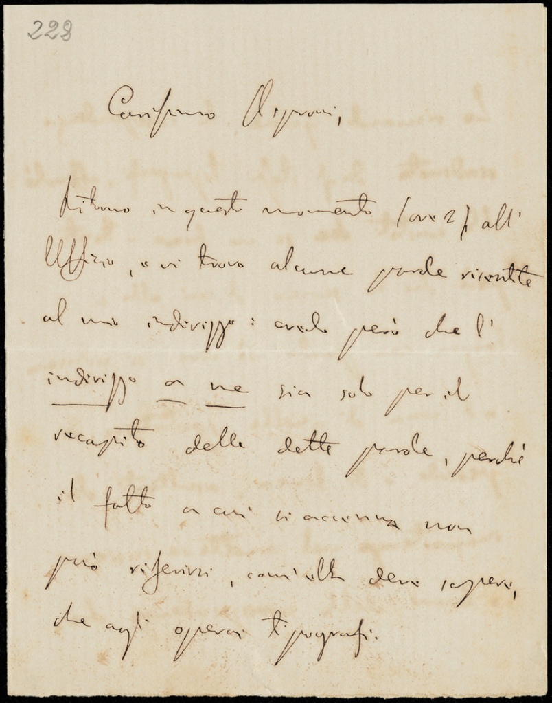 Lettera manoscritta inviata da Michele Uda a Giorgio Asproni : 7
