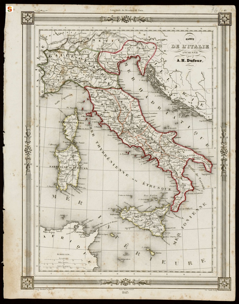Carte de l'Italie ancienne