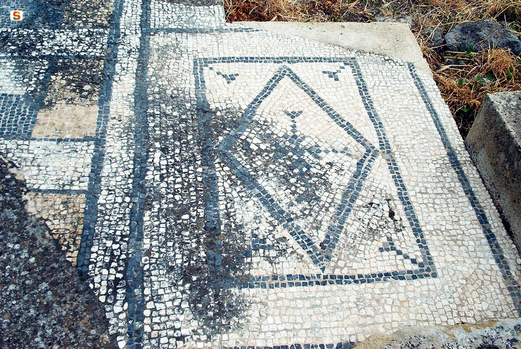 Marrubiu, mosaico nel praetorium