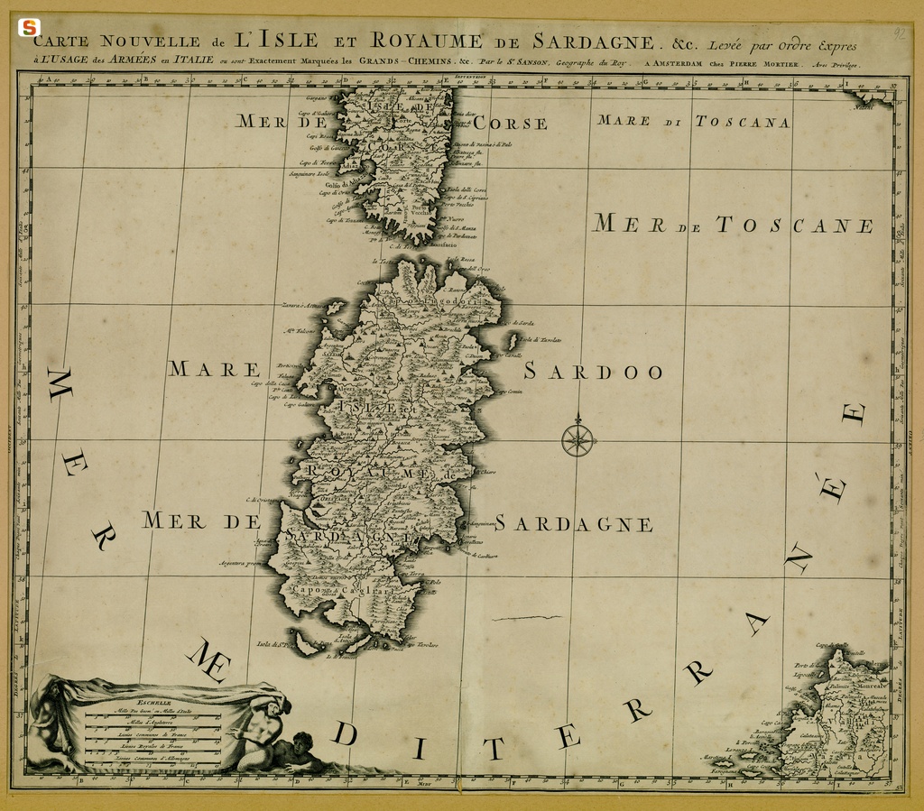 Carte nouvelle de l'Isle et Royaume de Sardagne