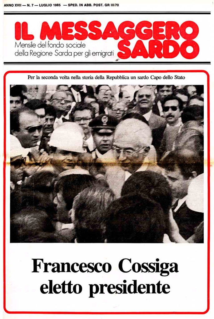 Il Messaggero Sardo, luglio 1985