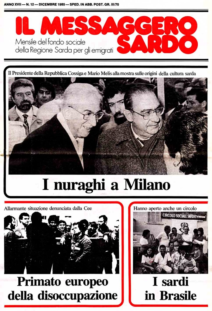 Il Messaggero Sardo, dicembre 1985
