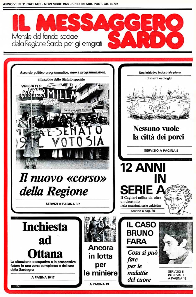Il Messaggero Sardo, novembre 1975