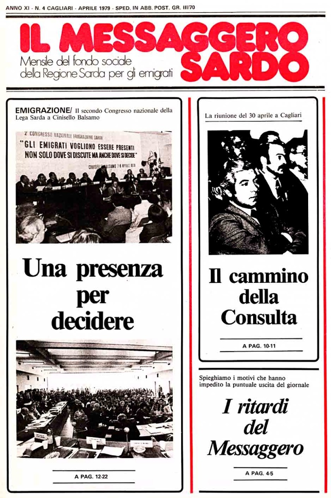 Il Messaggero Sardo, aprile 1979