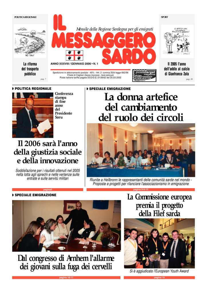 Il Messaggero Sardo, gennaio 2006