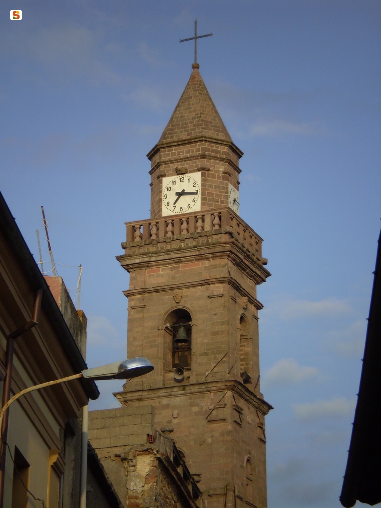 Ortueri, campanile della chiesa di San Nicola