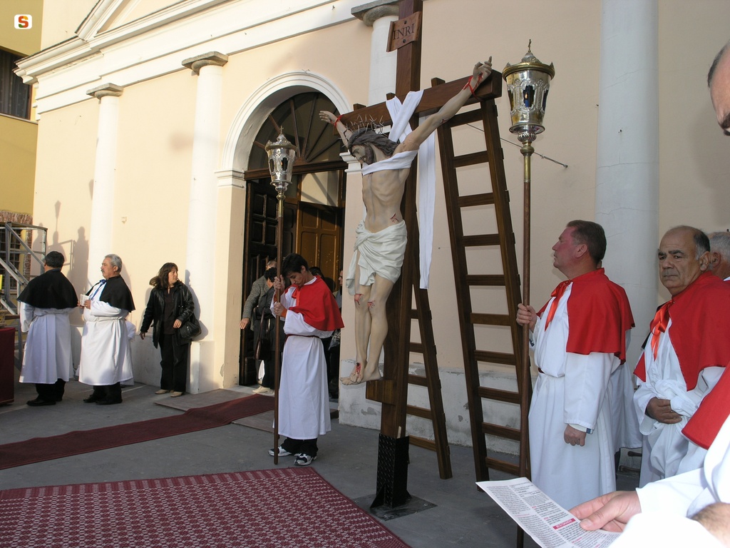 San Nicolò d'Arcidano, Settimana Santa: Crocifissione di Cristo