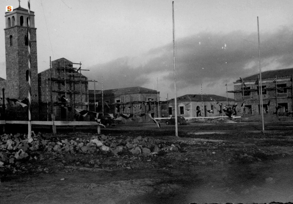 Edifici in costruzione nella borgata di Santa Maria La Palma