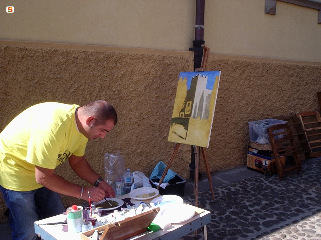 Sanluri, Festa del Borgo: pittura estemporanea