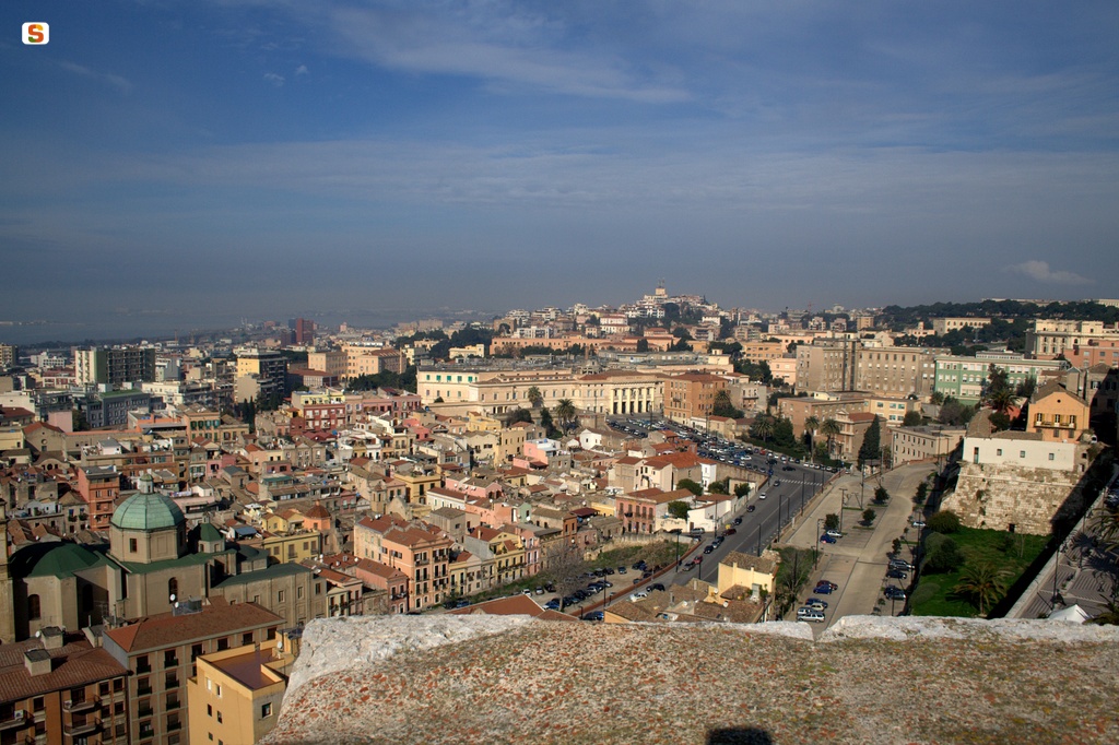 Cagliari, panorama del quartiere Stampace
