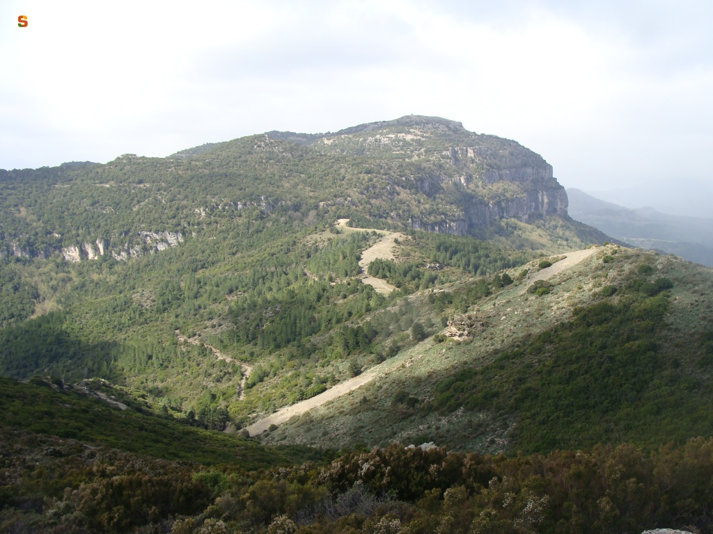 Vista di Montarbu da Perda liana