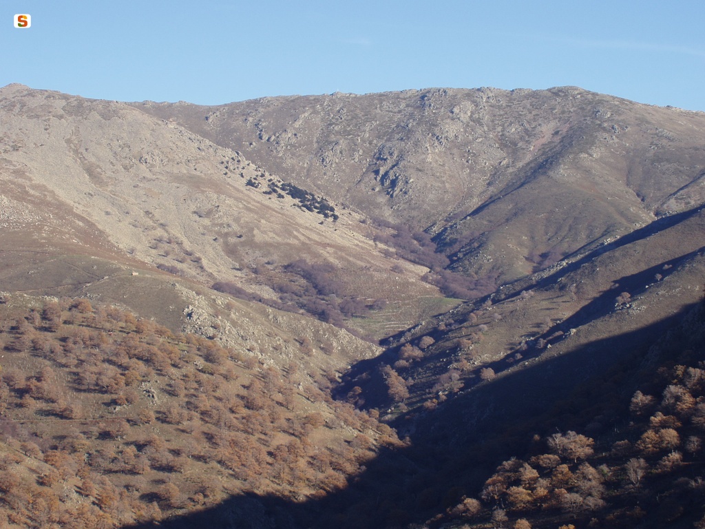 Panoramica della catena del Gennargentu vista da Arcu 'e Tuliercu