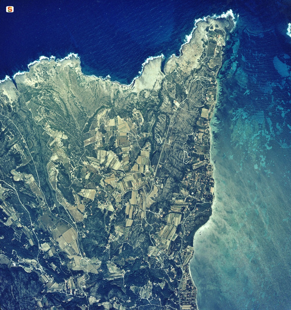 isola di San Pietro, foto aerea