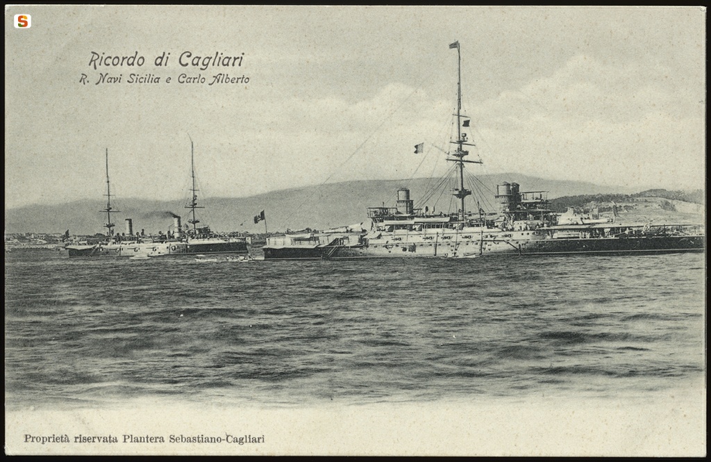 Cagliari, navi Sicilia e Carlo Alberto