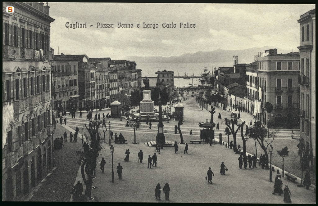 Cagliari, Piazza Jenne e largo Carlo Felice