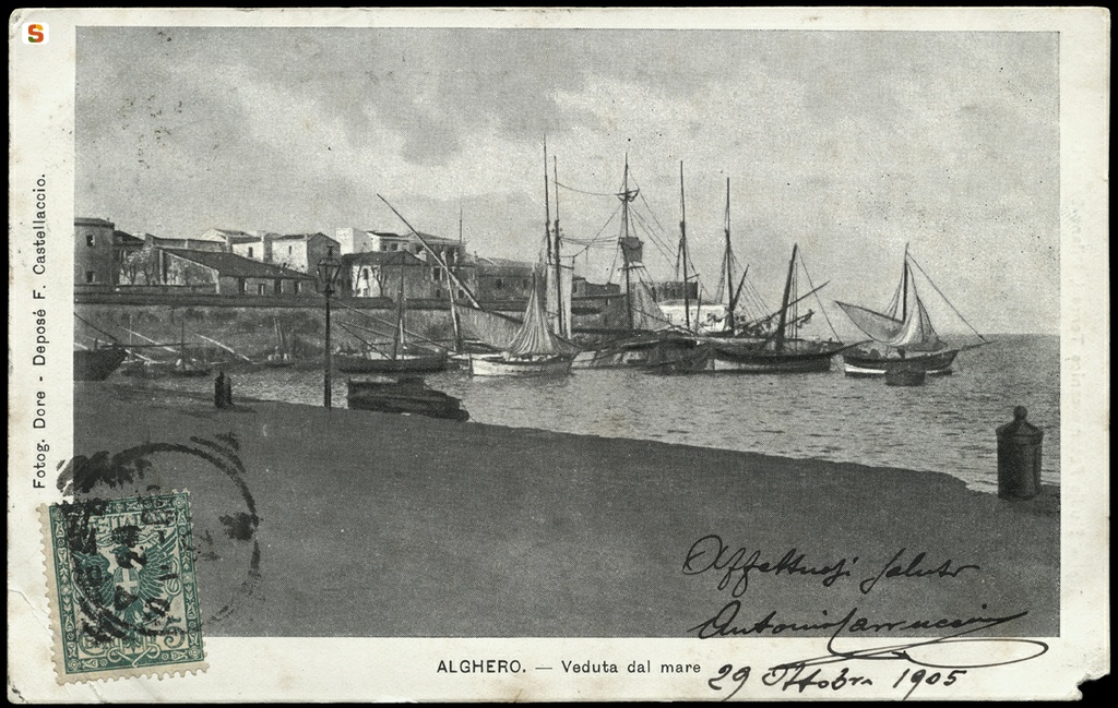Alghero, veduta dal mare