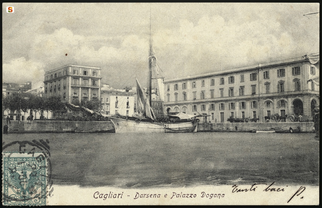 Cagliari, Darsena e Palazzo Dogana