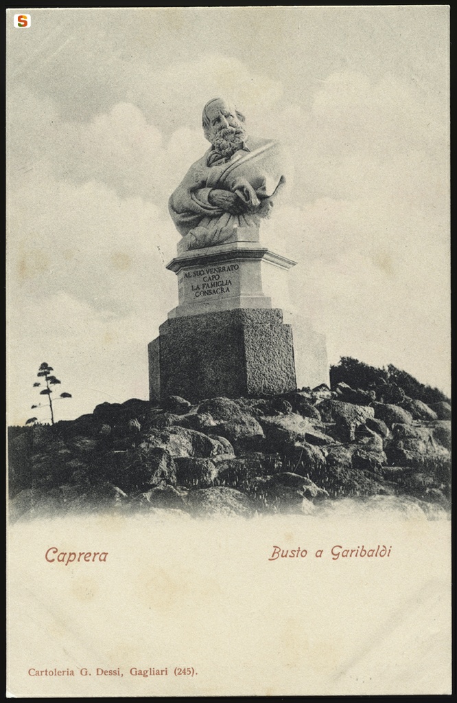Caprera, busto di Giuseppe Garibaldi