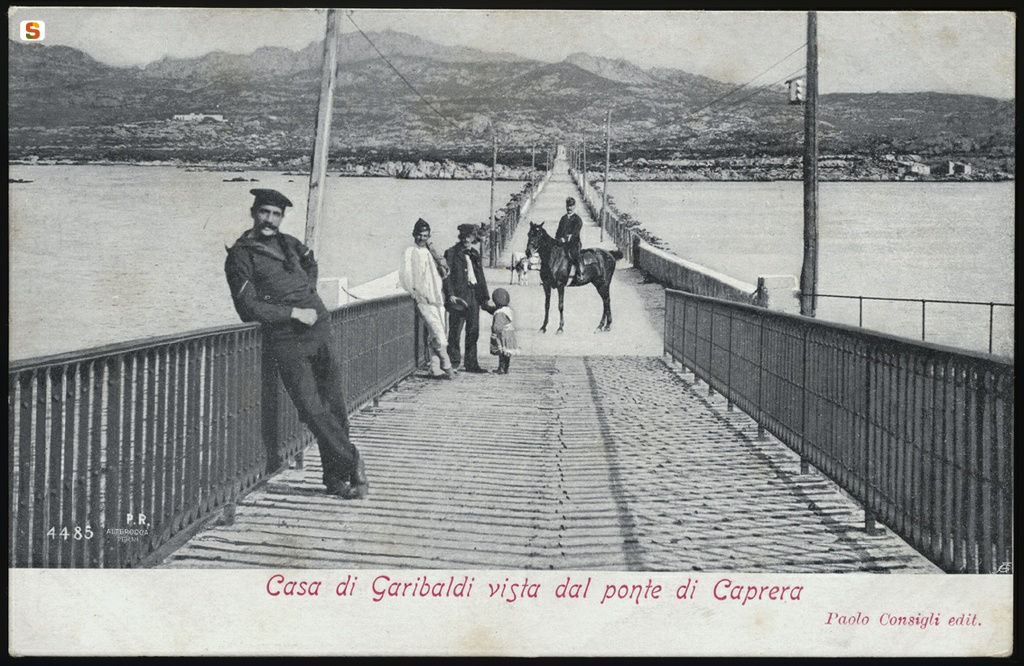 Casa di Garibaldi vista dal ponte di Caprera