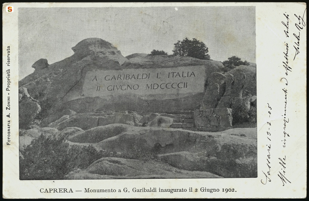 Caprera, monumento intitolato a Giuseppe Garibaldi