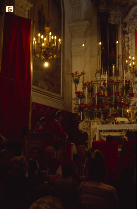 Celebrazione liturgica nella chiesetta di Sant'Efisio in Stampace
