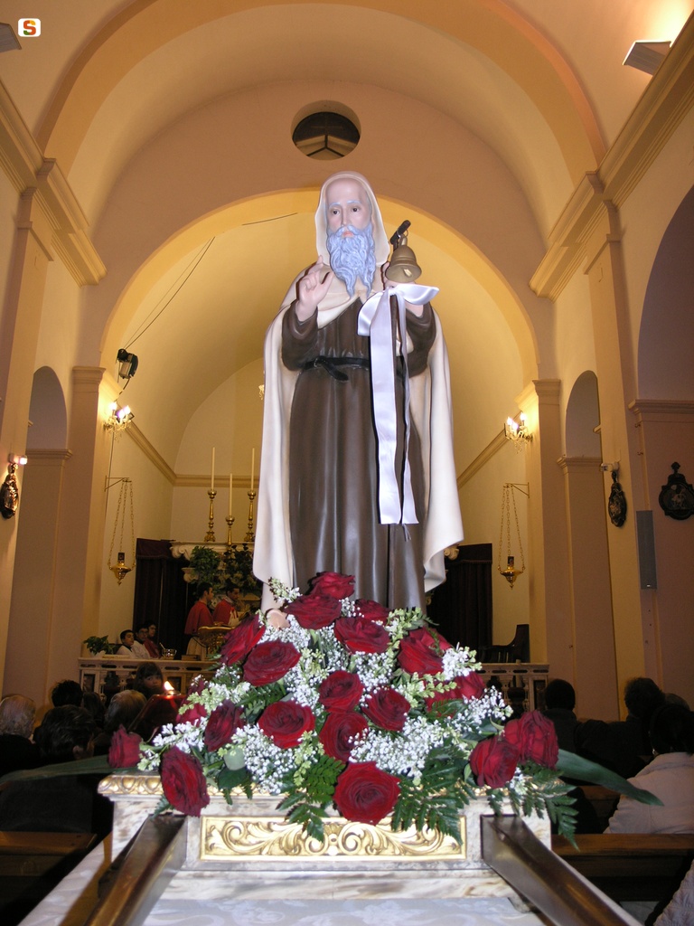 San Nicolò D'Arcidano, simulacro di Sant'Antonio Abate