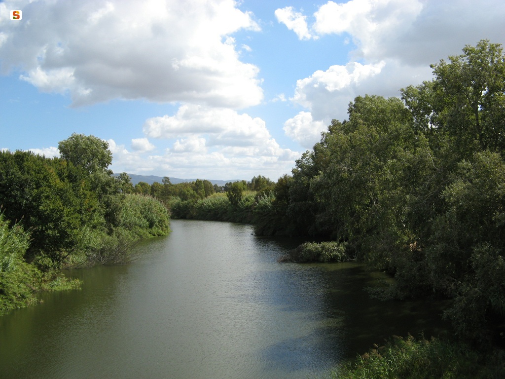 Simaxis, veduta del fiume Tirso