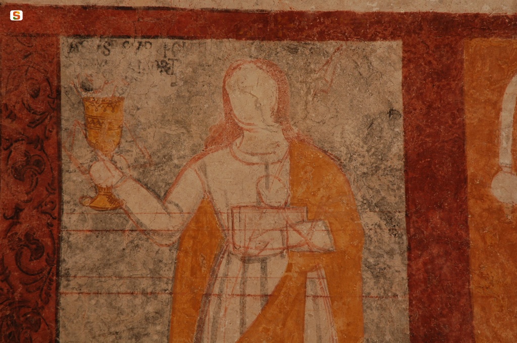 Mandas, chiesa di San Francesco: affreschi