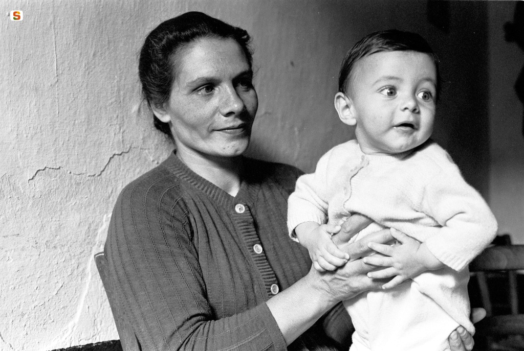 Faustina Flores con il figlio Angelo