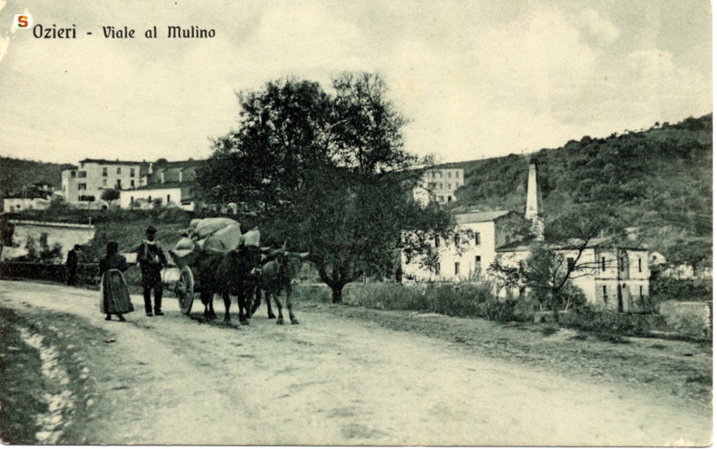 Ozieri, viale al Mulino, 1912
