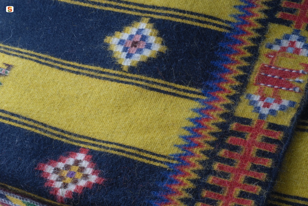 Sarule, particolare di Sa Burra, tappeto tradizionale