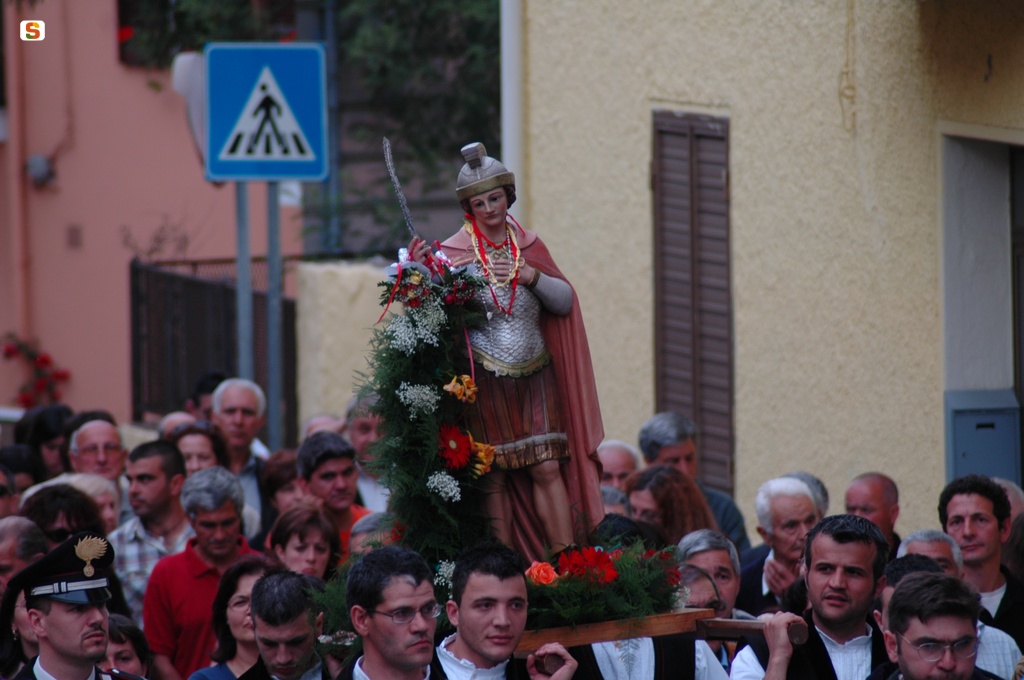 Loceri, processione in onore di San Bachisio