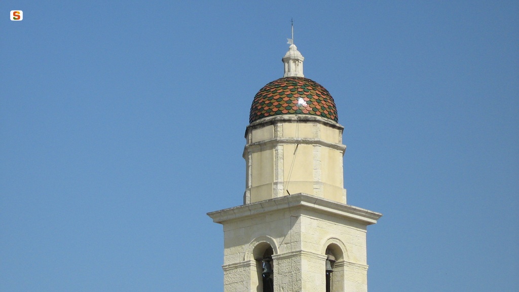 Elmas, campanile della chiesa di San Sebastiano