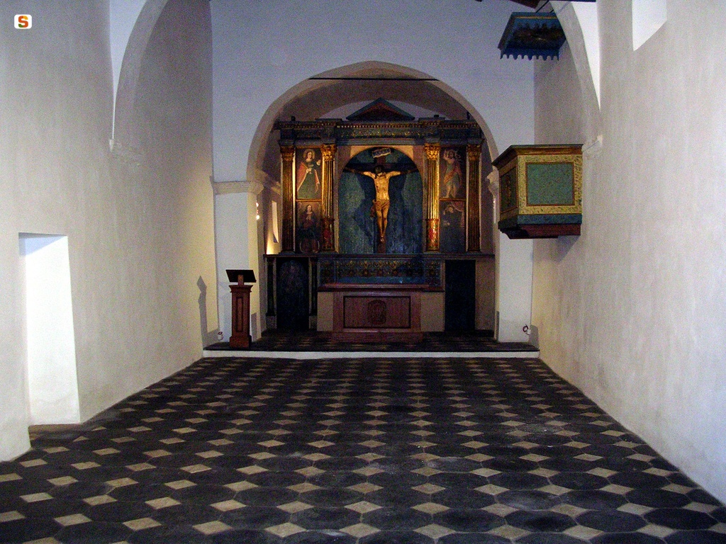Cargeghe, chiesa di Santa Croce: interno