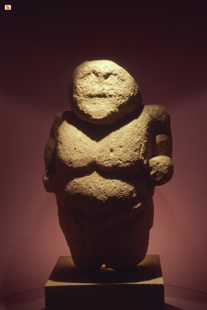 Oristano, scultura cultuale maschile nell'Antiquarium Arborense