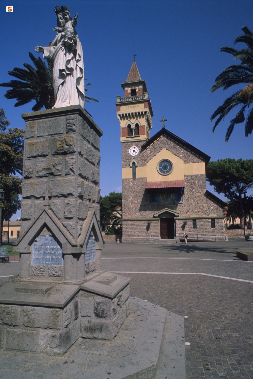 Arborea, chiesa Parrocchiale nella Piazza Maria Ausiliatrice ad Arborea
