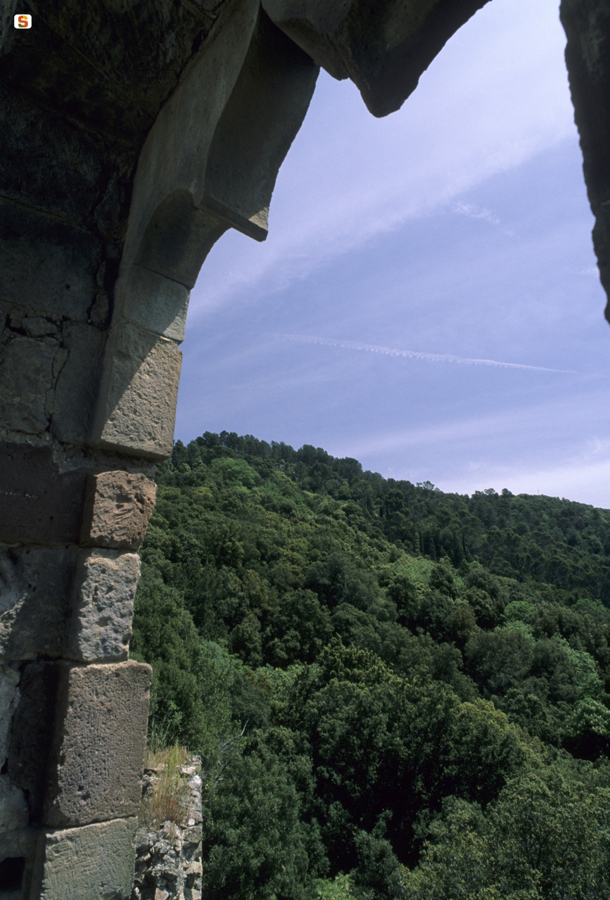 Laconi, paesaggio dal Castello nel Parco Aymerich